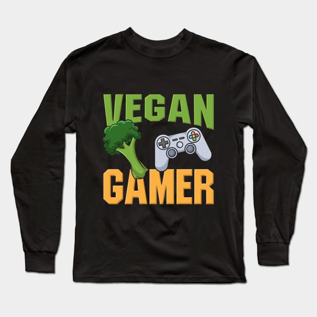 Vegan Gamer Long Sleeve T-Shirt by maxdax